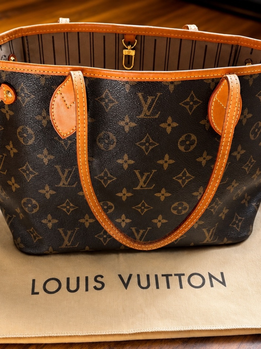 Louis Vuitton Neverfull PM monogram canvas tote Made in France Purchased Japan